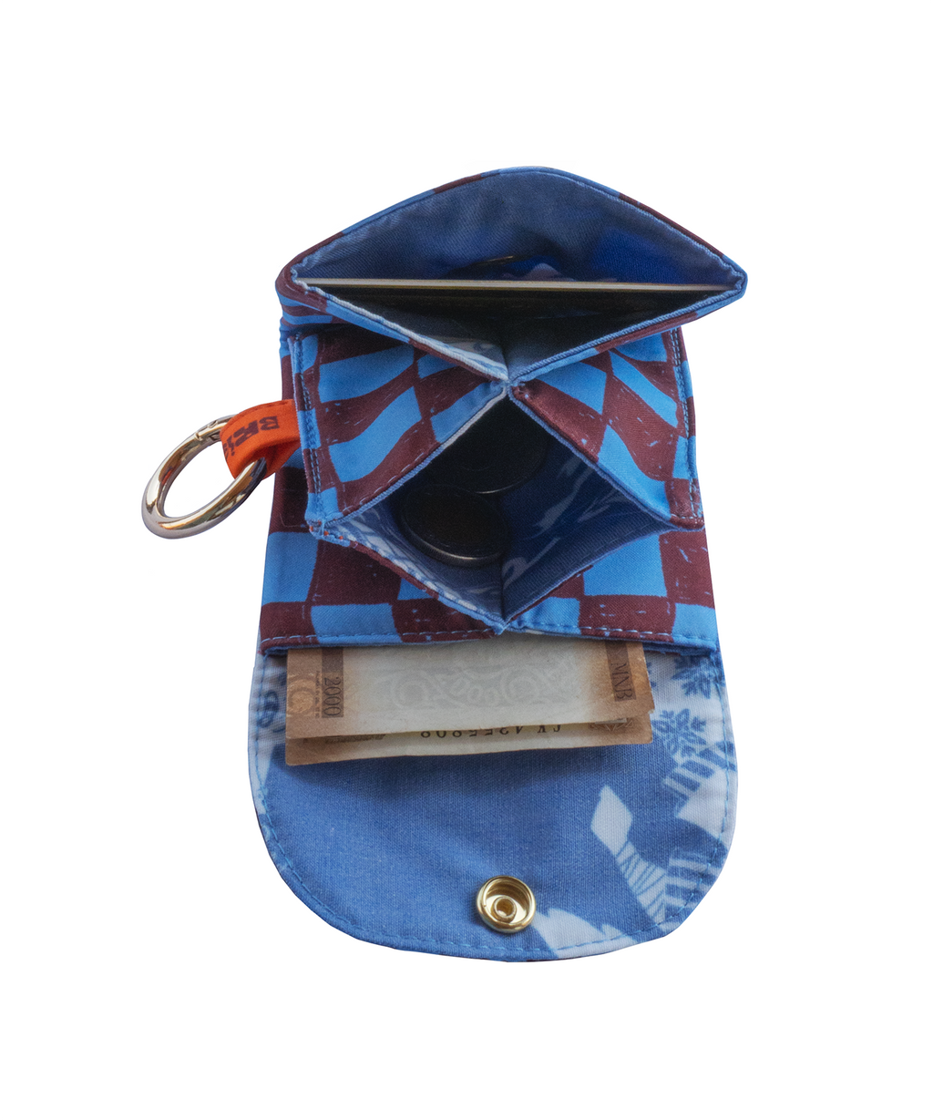 Mini billetera cuadros