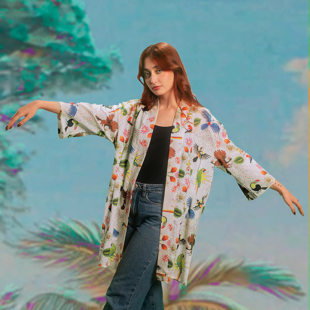 Kimono Turpial blanco
