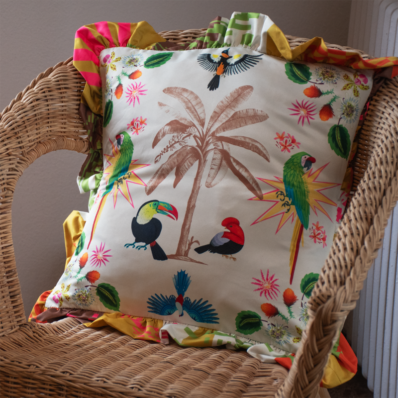 Yellow Petals Cushion Cover