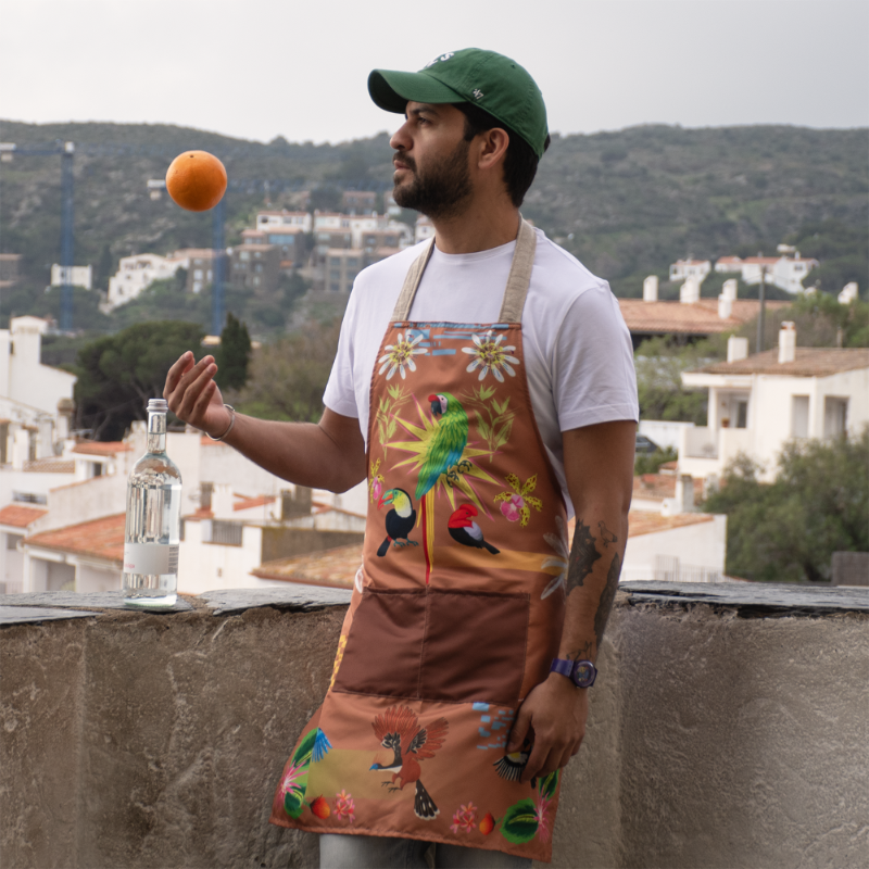 Brown Birds Kitchen Apron