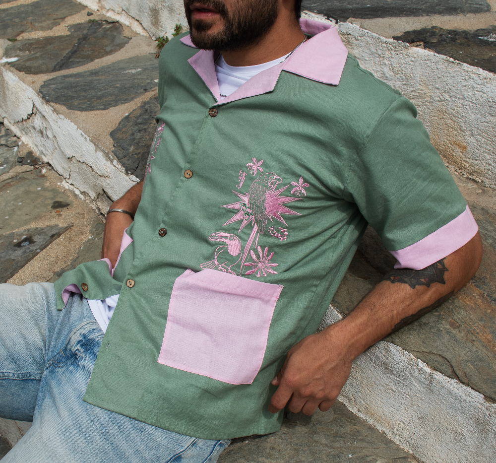 Camisa Guacamaya verde