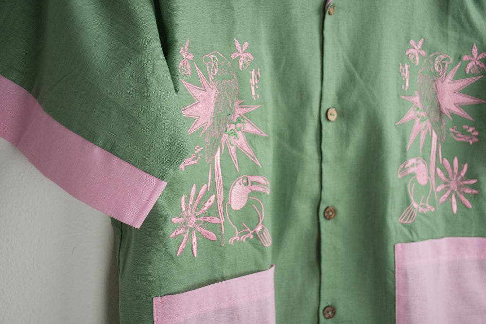 Camisa Guacamaya verde