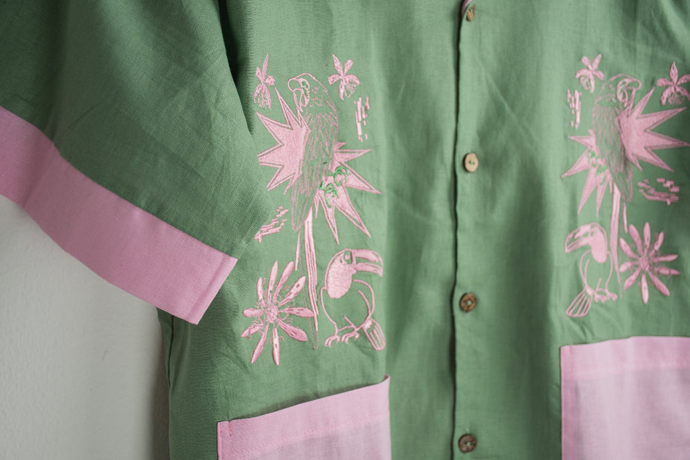 Camisa Guacamaya verde