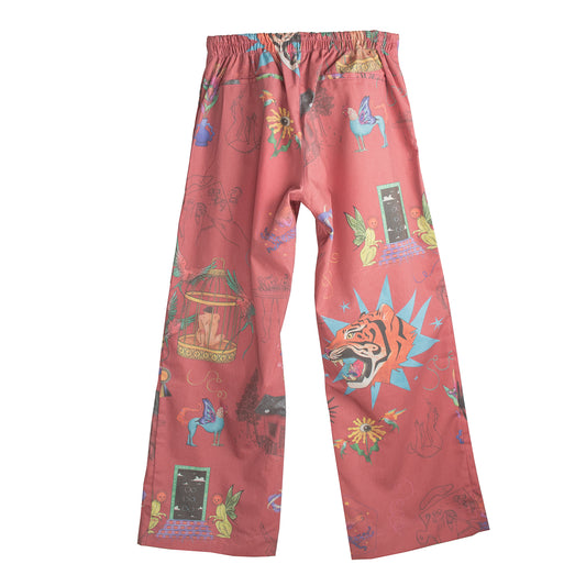 Pantalón Onírica burdeos