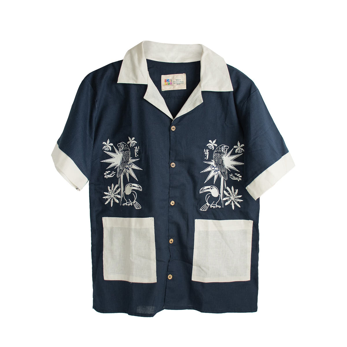 Camisa Guacamaya azul