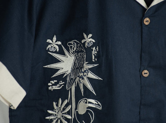 Camisa Guacamaya azul