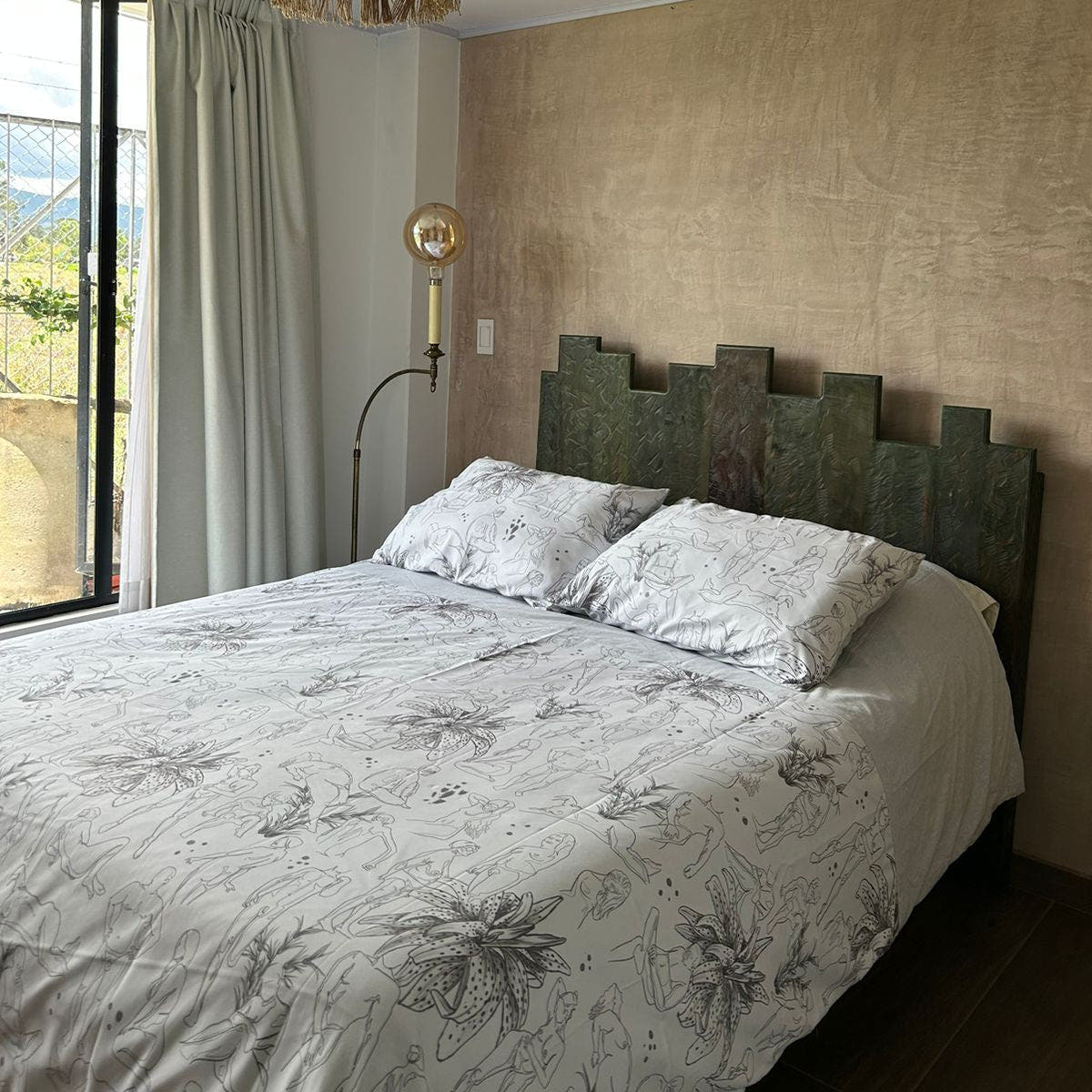 Grey Nude Duvet Cover