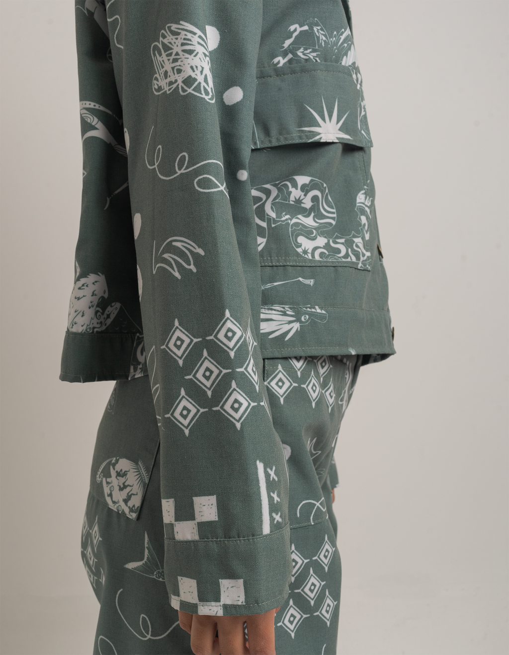Chaqueta bestias eucalipto mujer