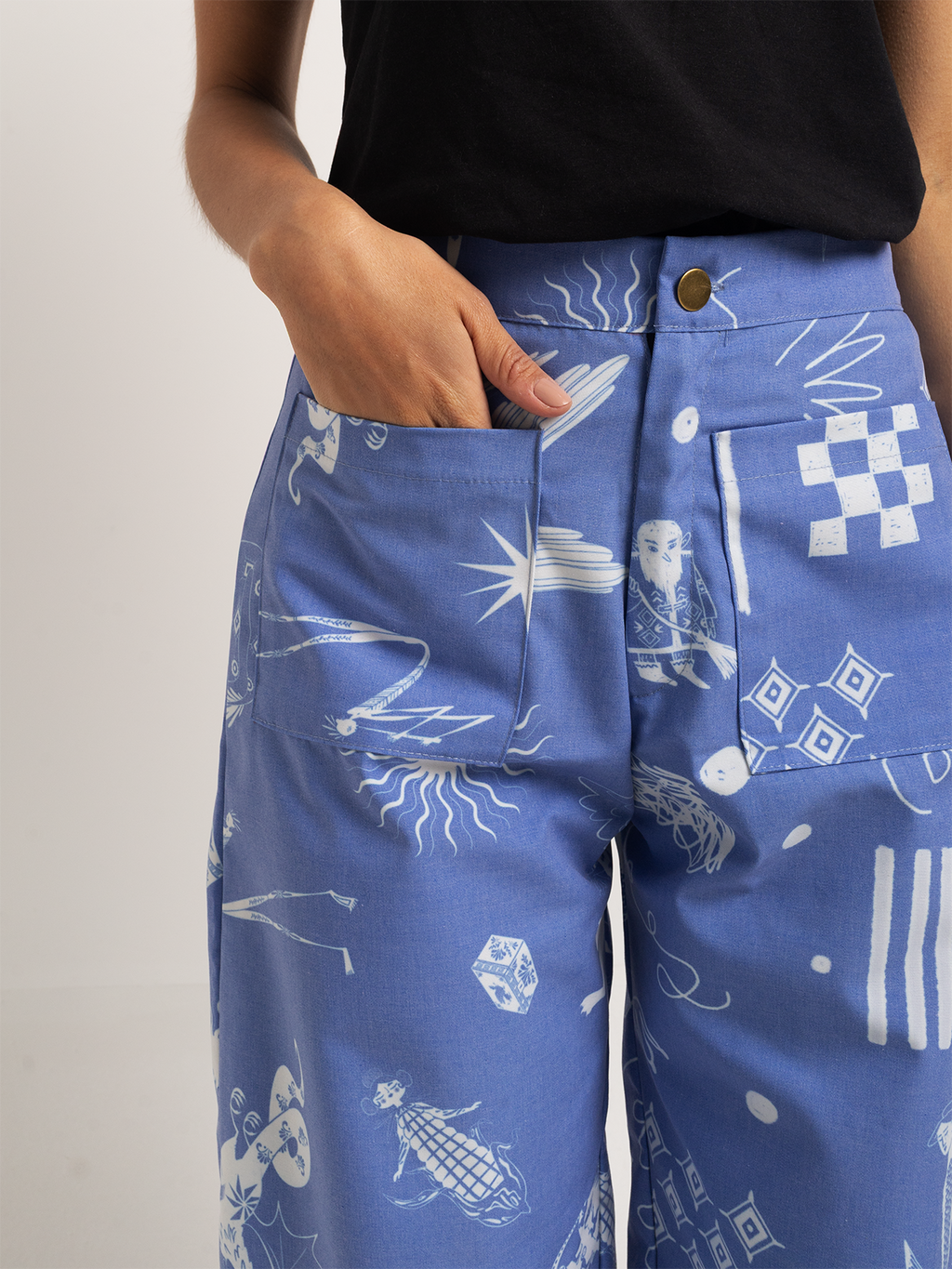 Pantalón bestias azulejo