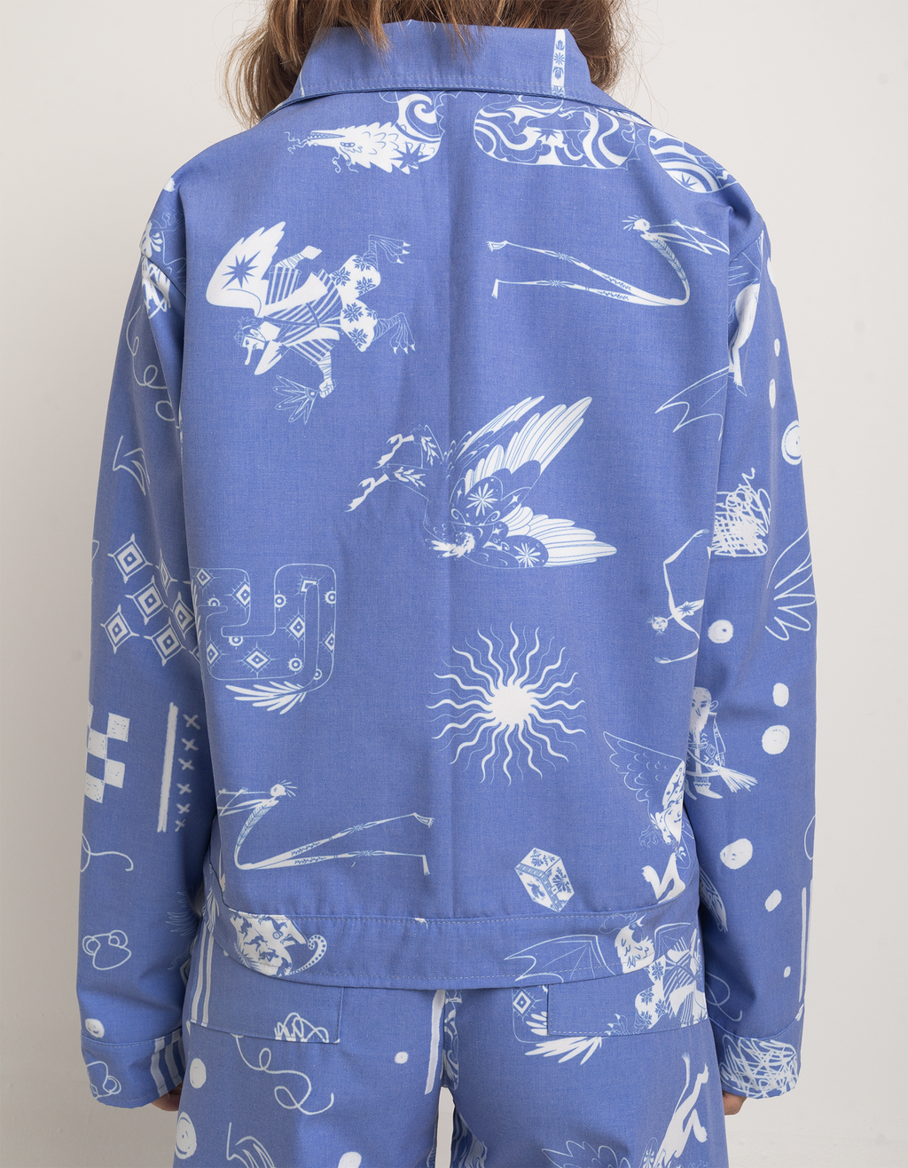 Chaqueta bestias azuleja mujer