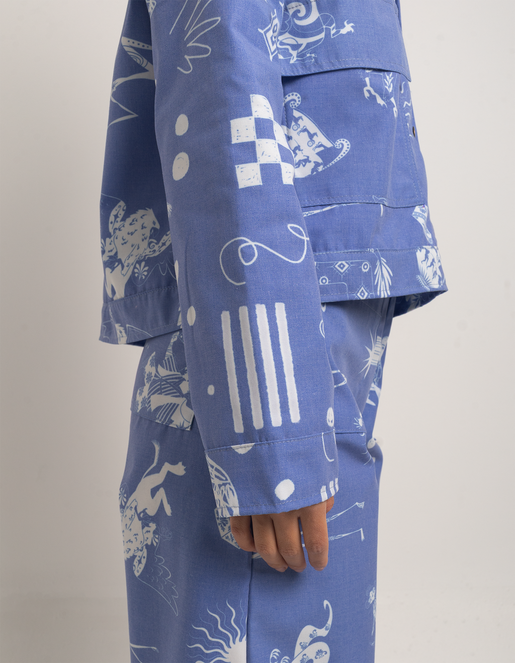 Chaqueta bestias azuleja mujer
