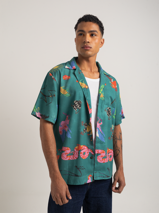 Camisa Grifo verde
