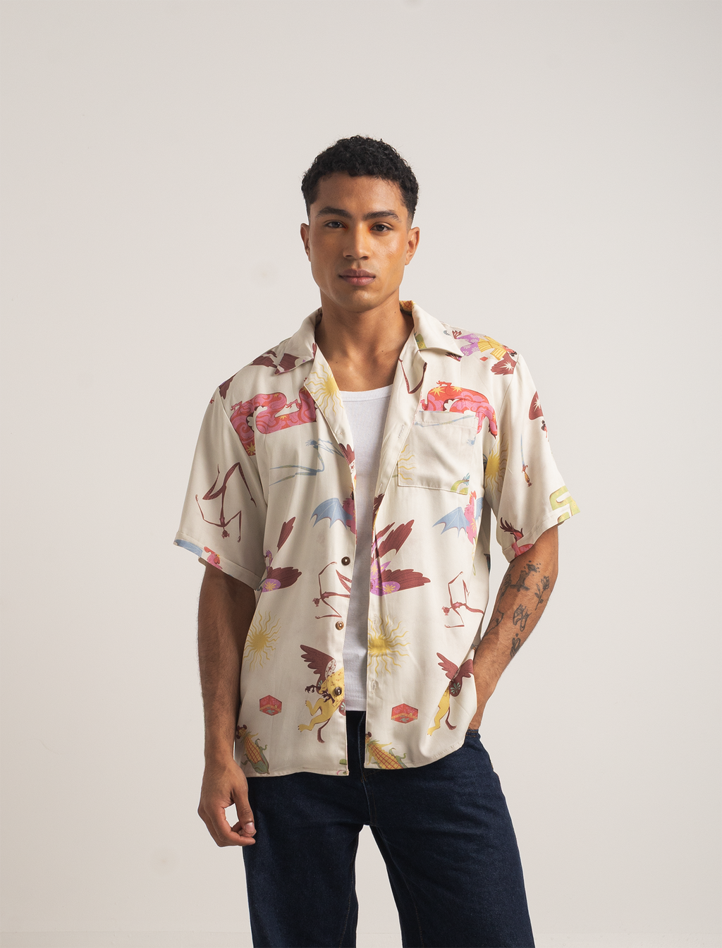 Camisa Grifo beige
