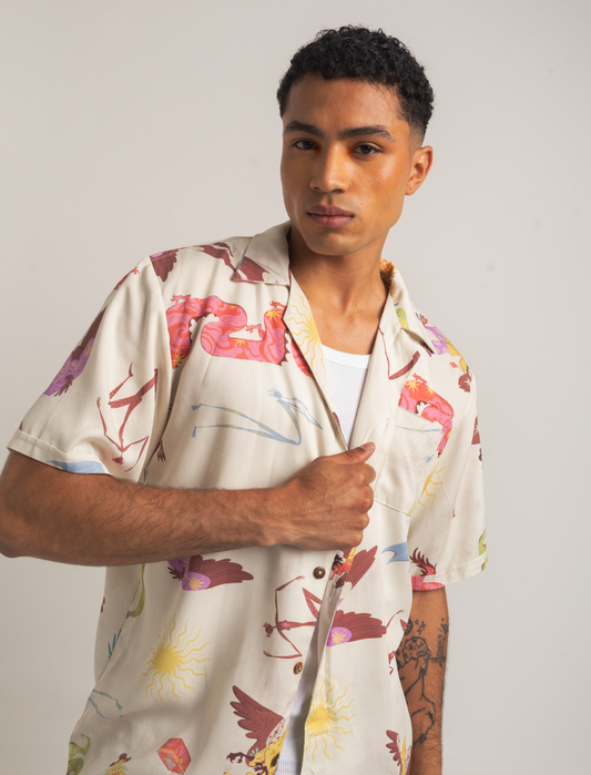 Camisa Grifo beige