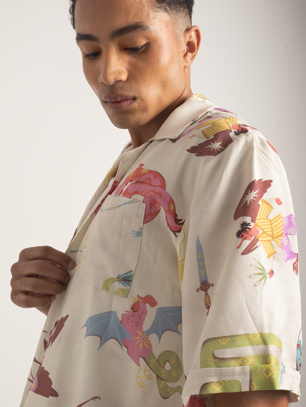 Camisa Grifo beige