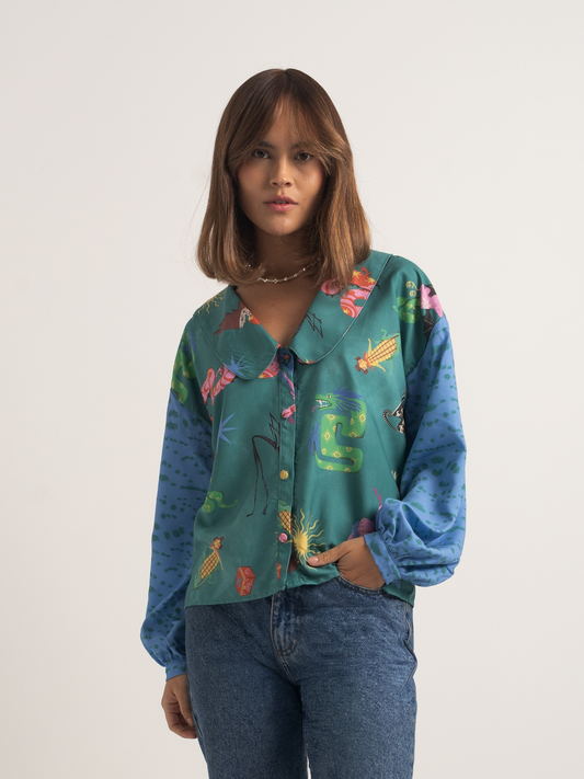 Blusa Harpía verde