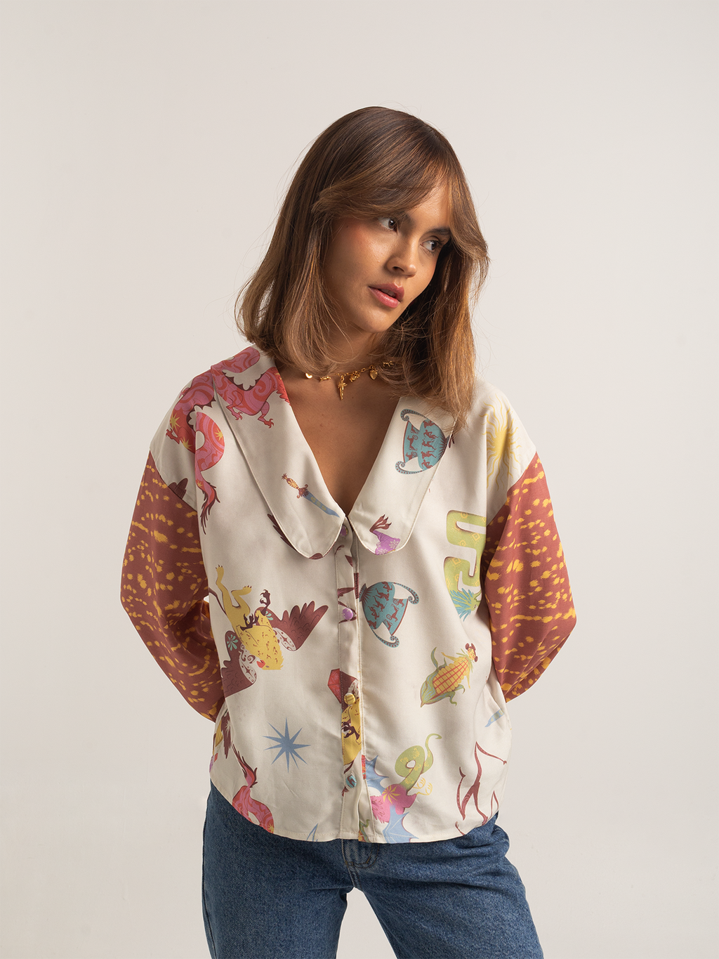 Blusa Harpía beige