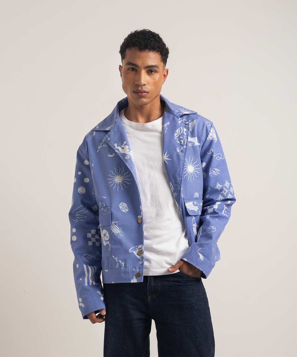 Chaqueta bestias azuleja hombre