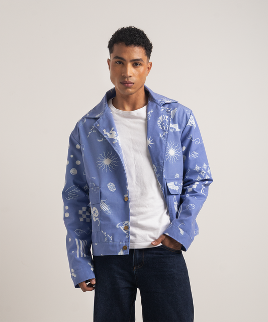Chaqueta bestias azuleja hombre