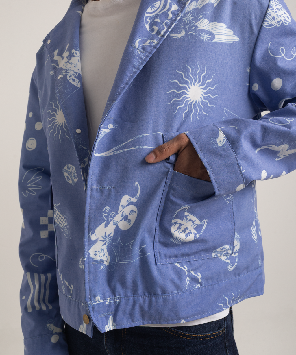 Chaqueta bestias azuleja hombre