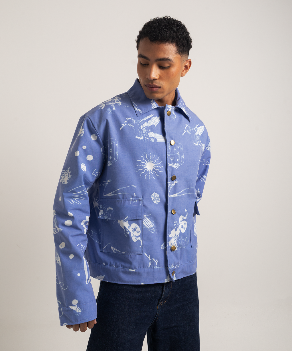 Chaqueta bestias azuleja hombre
