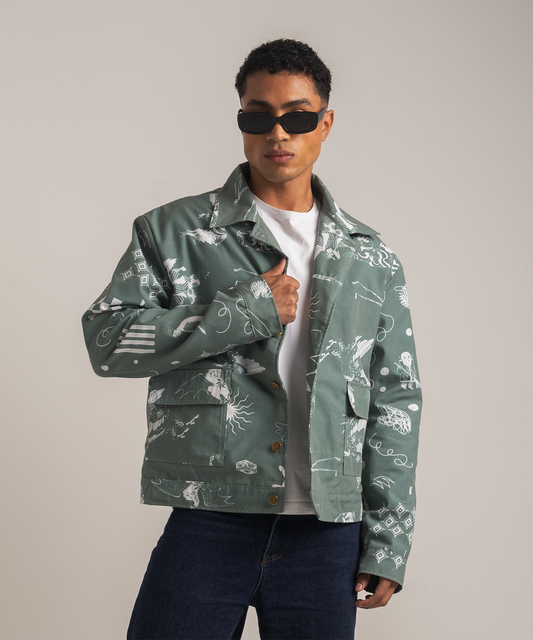 Chaqueta bestias eucalipto hombre