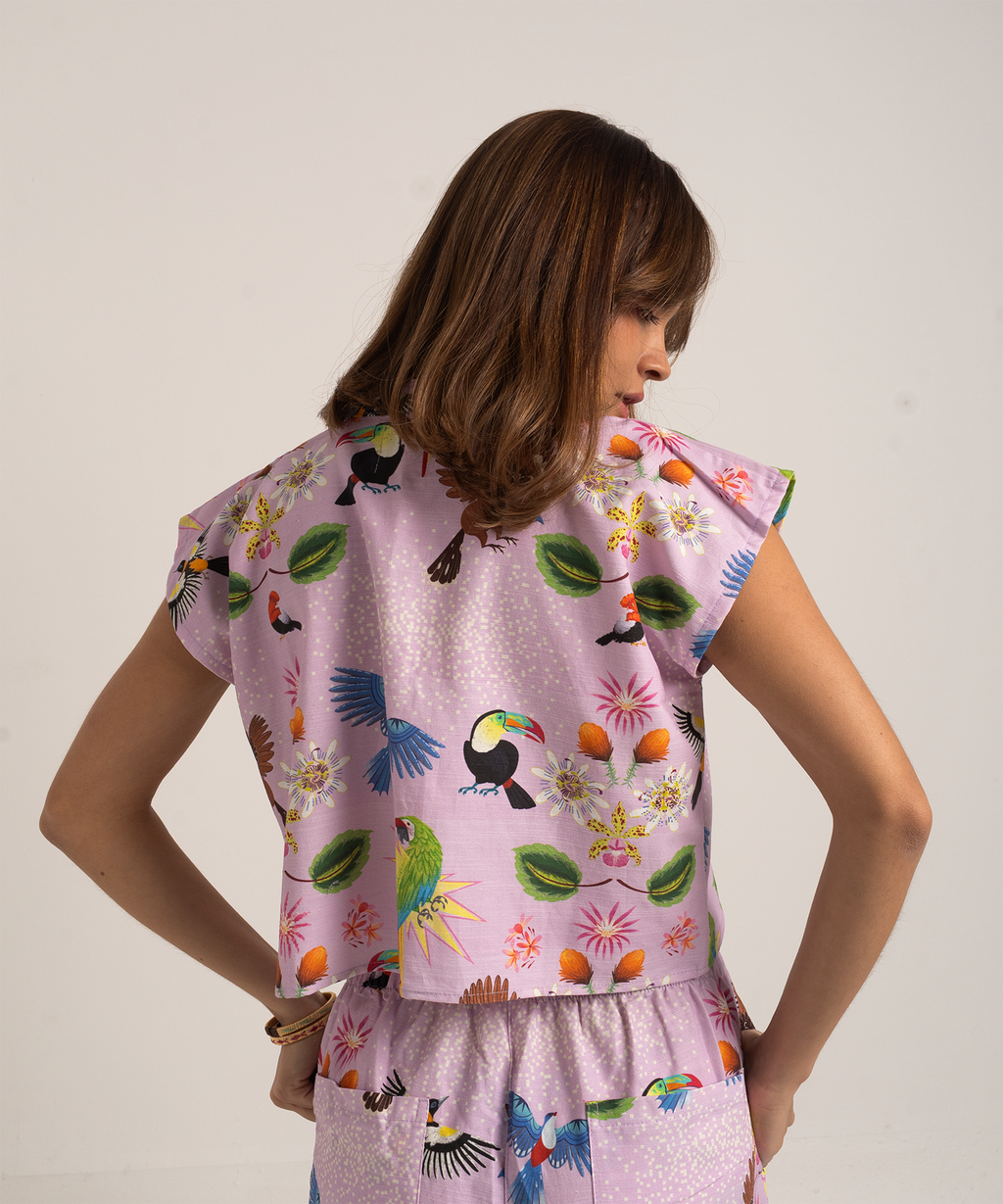 Blusa Sakura lila