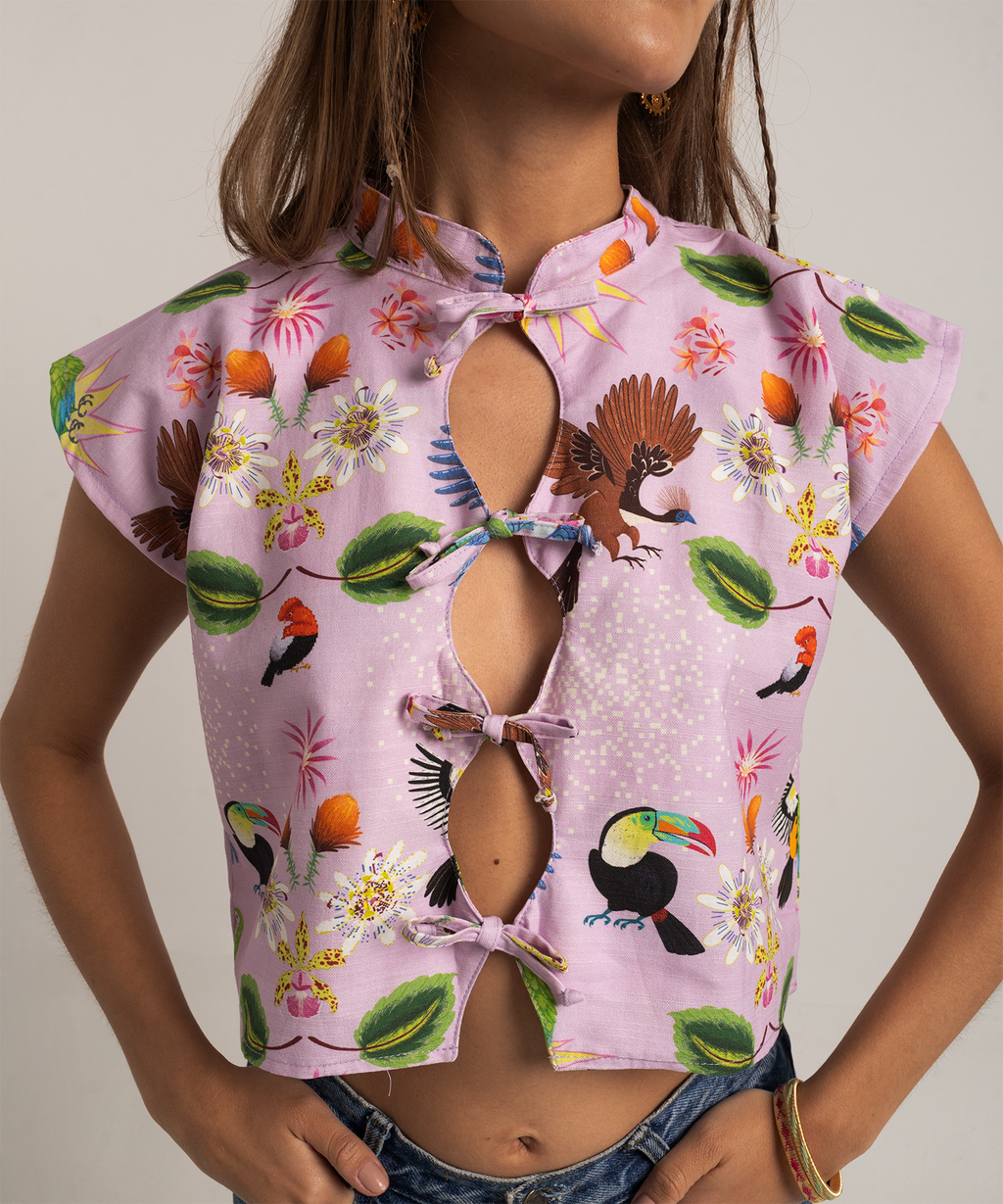 Blusa Sakura lila