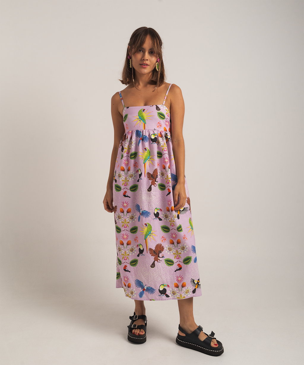 Vestido Pasiflora lila