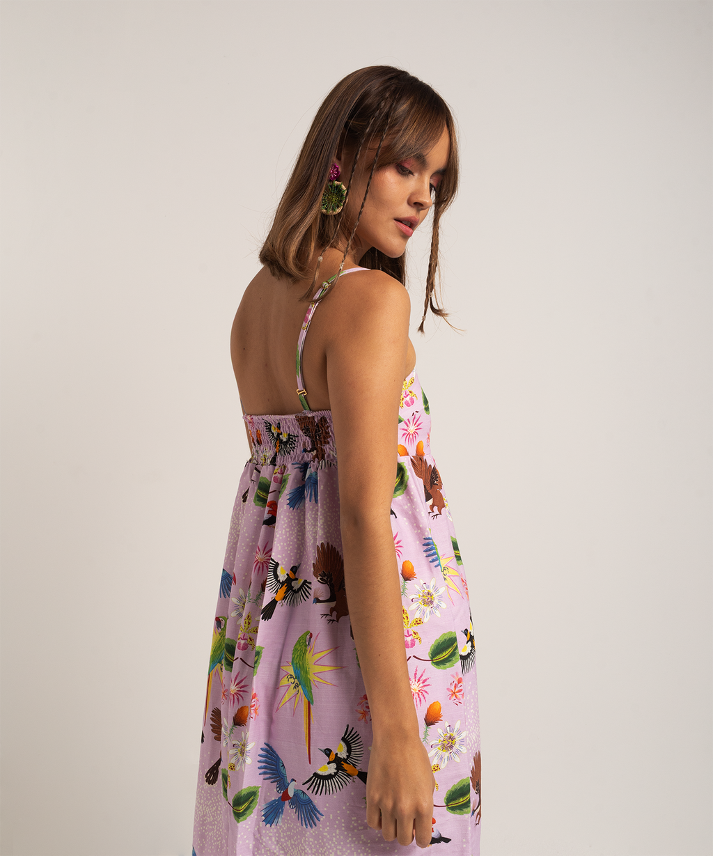 Vestido Pasiflora lila
