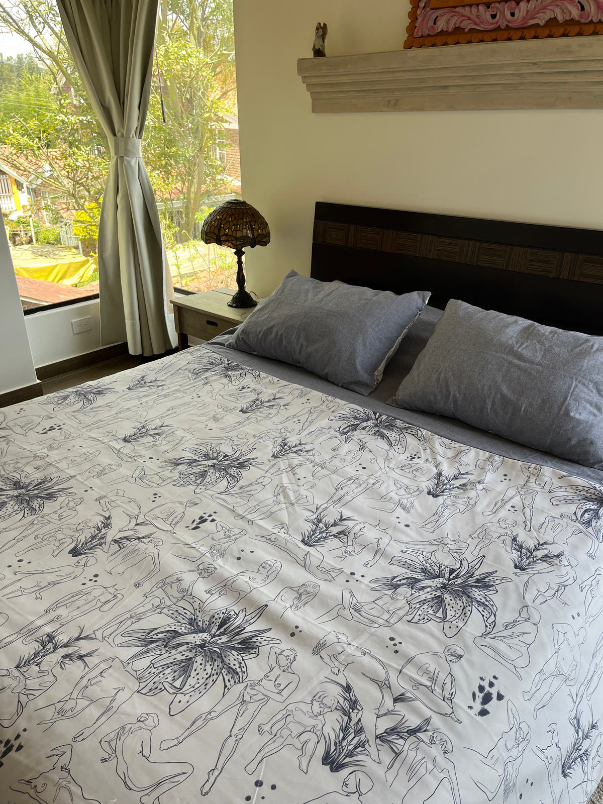 Blue Nude Duvet Cover