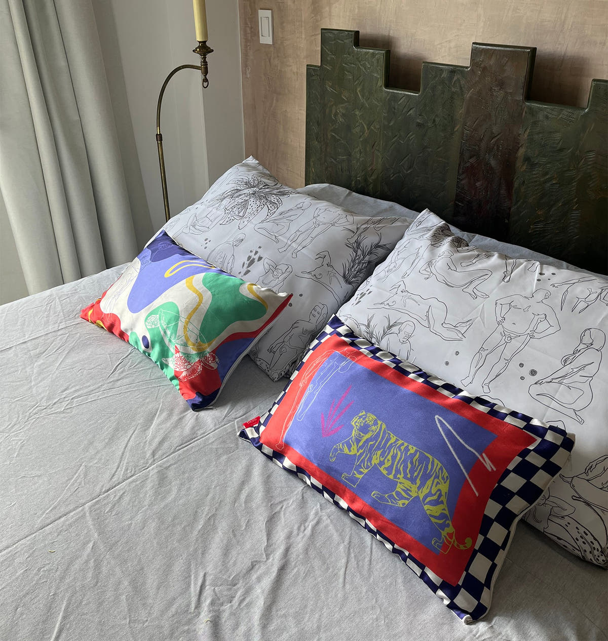 Grey Nude Duvet Cover