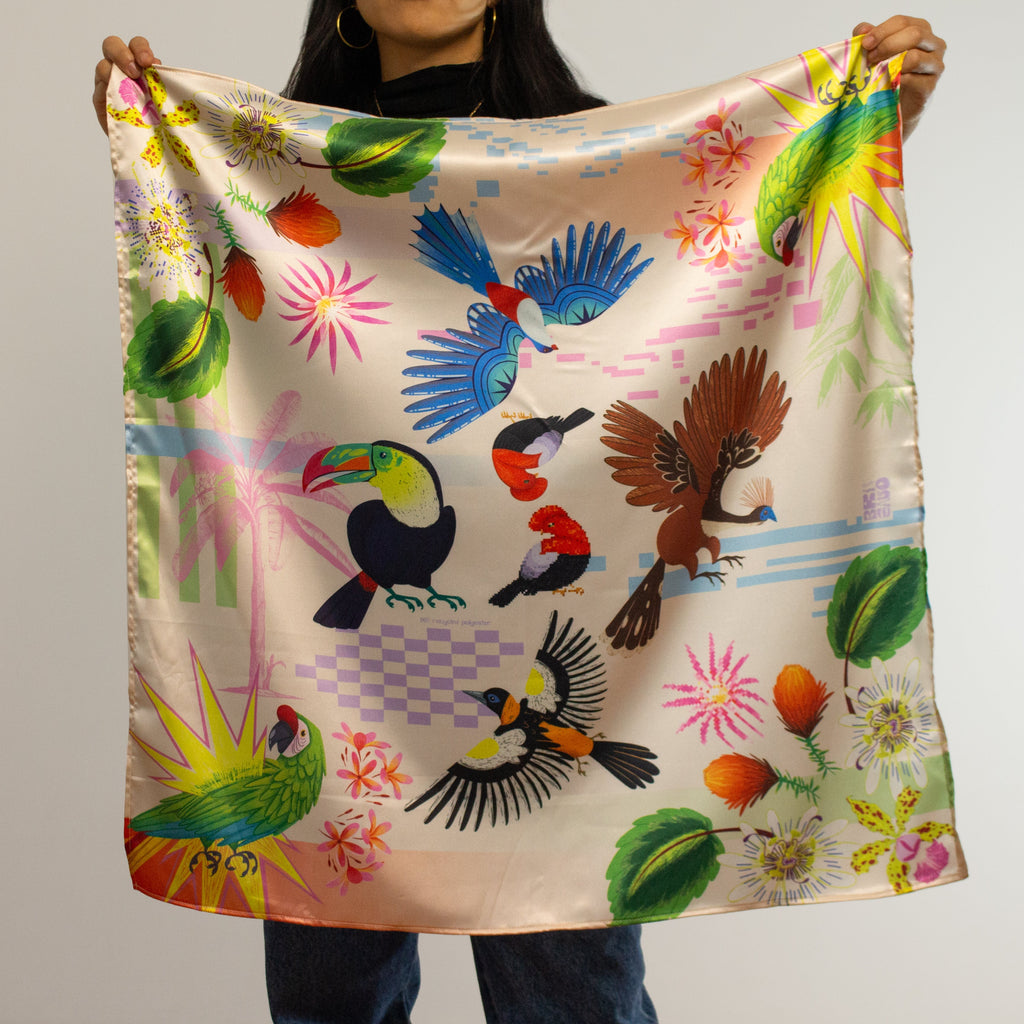 White Petals Scarf