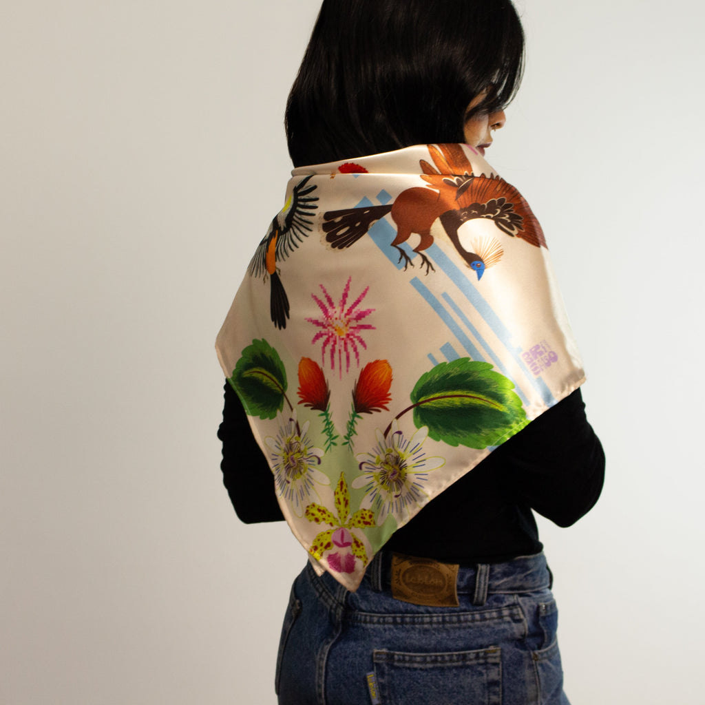 White Petals Scarf