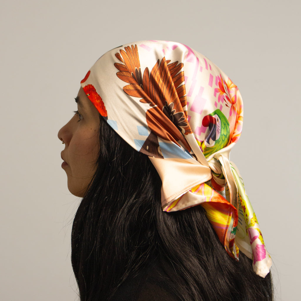 White Petals Scarf