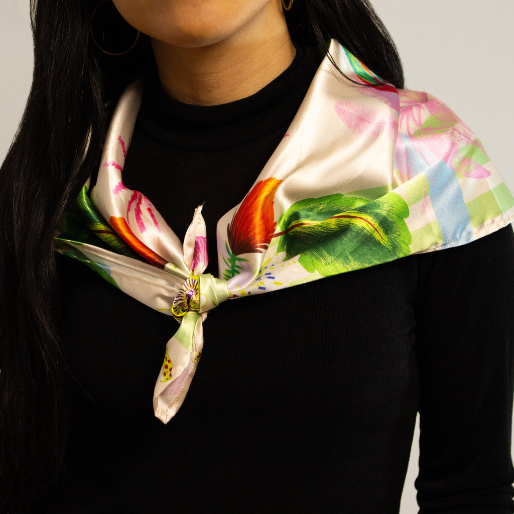 White Petals Scarf