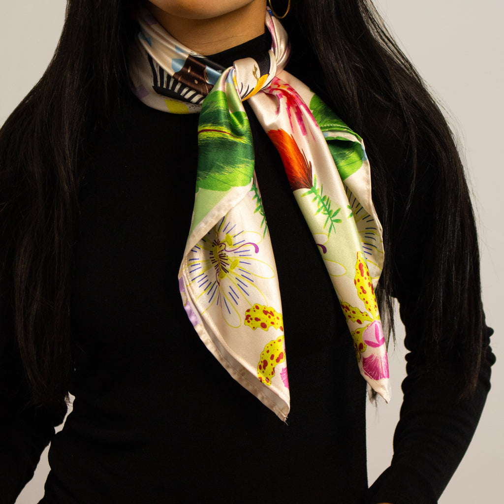 White Petals Scarf