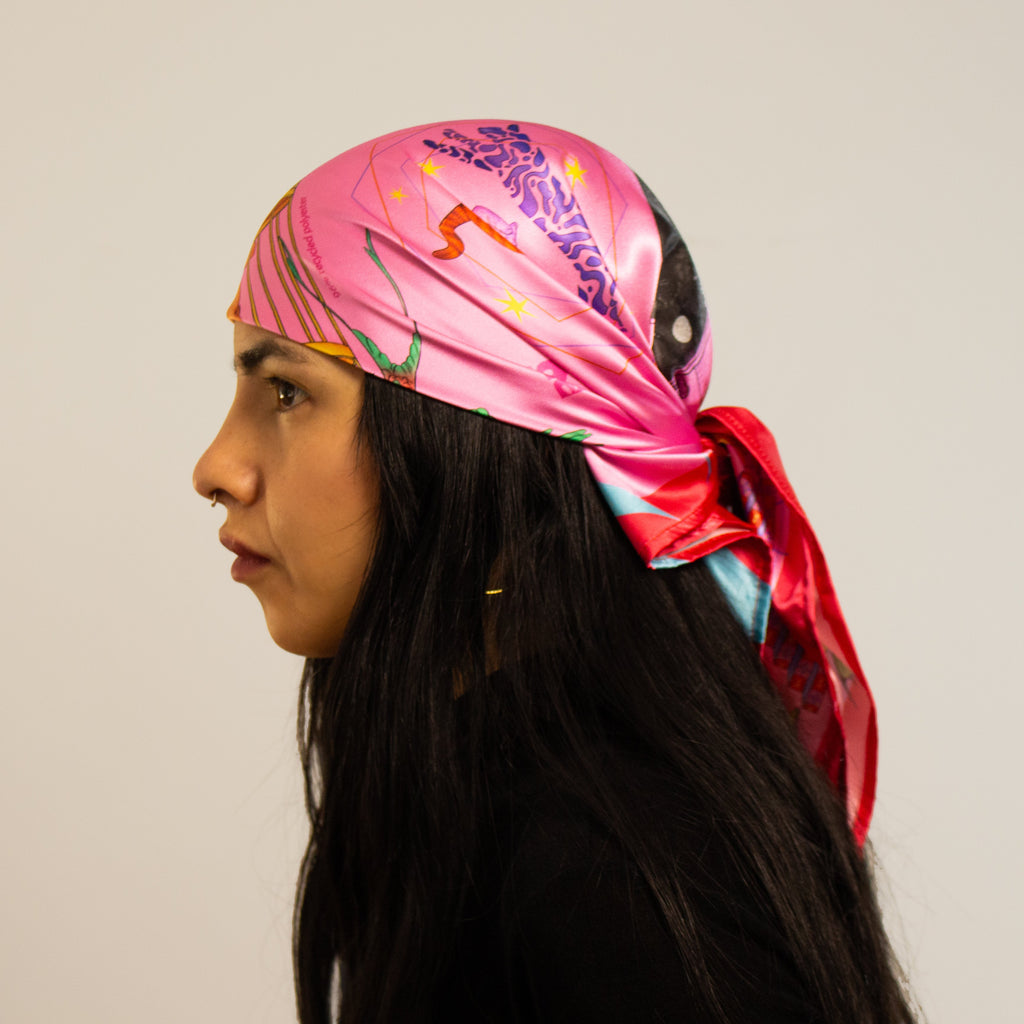 Pañuelo Onírica rosa