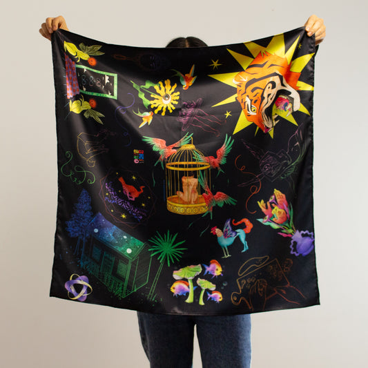Pañuelo Onírica negro