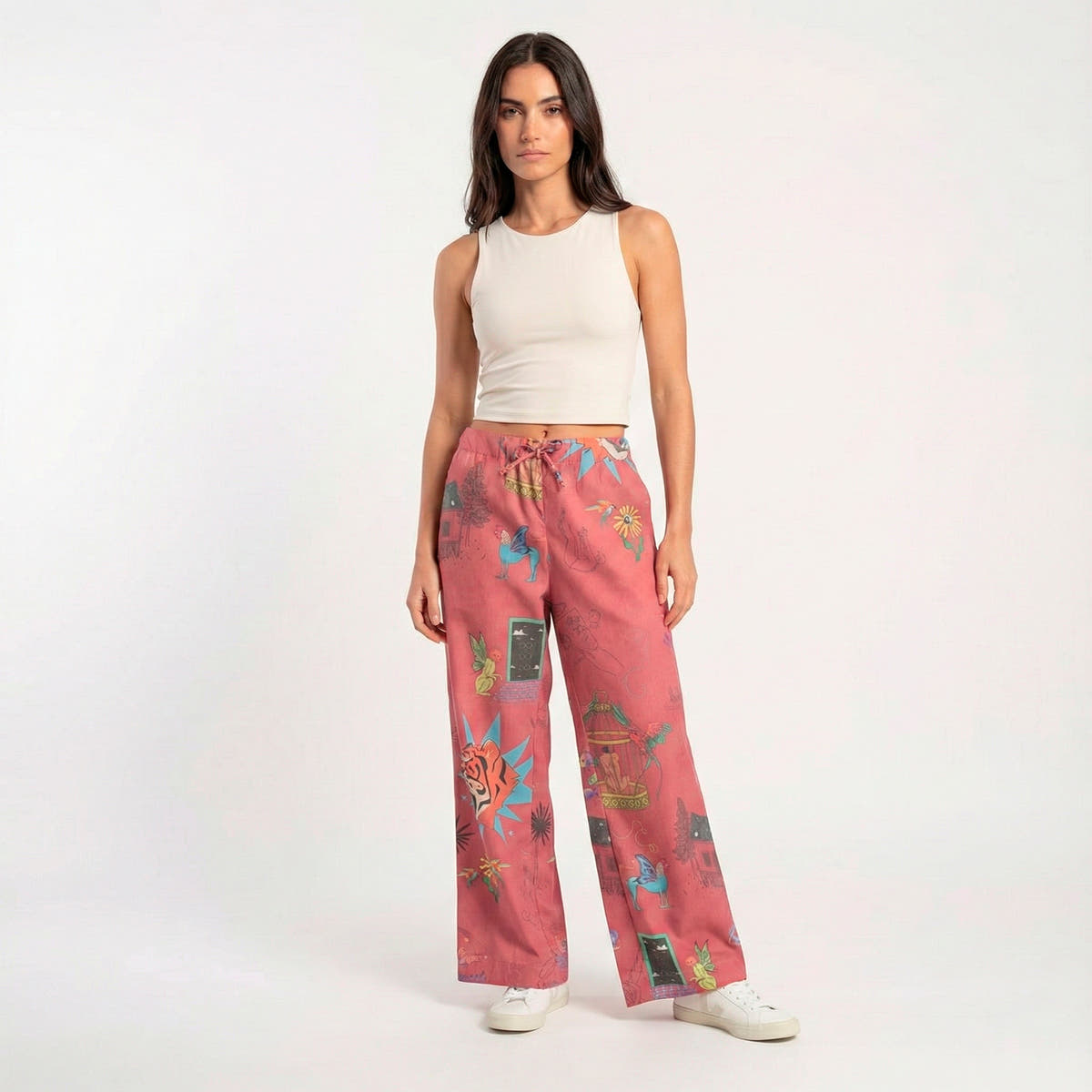 Pantalón Onírica burdeos