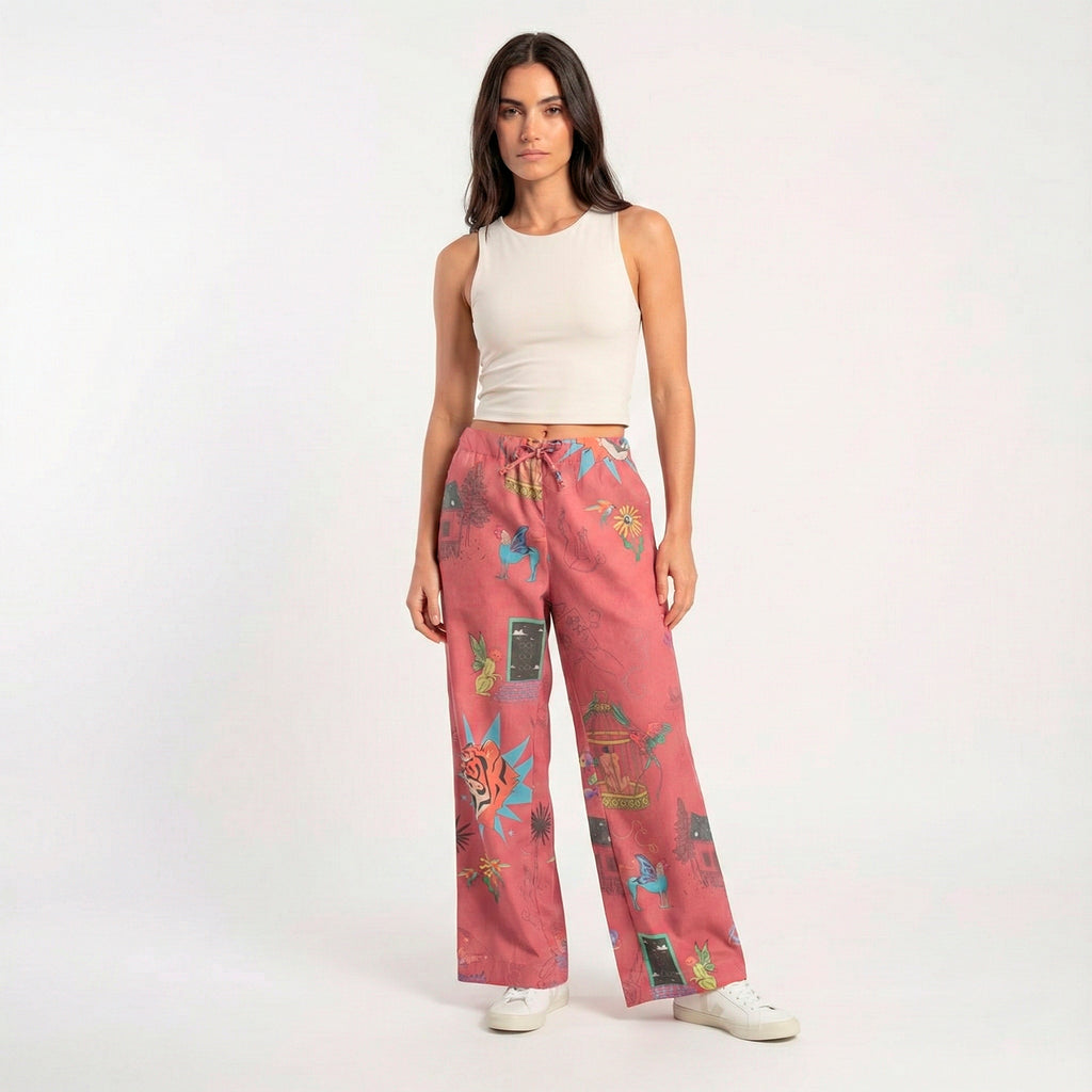 Burgundy Onírica Pants
