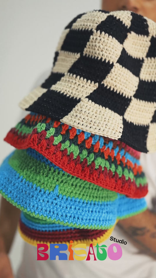 Checkered Bucket Hat